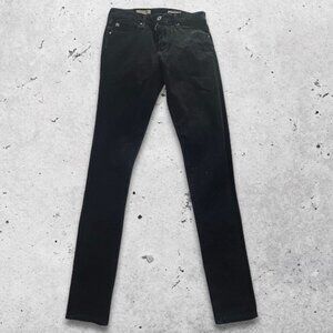 AG The Farrah Contour 360 Jeans Skinny Leg Design High-Rise Fit Black Womens 26R